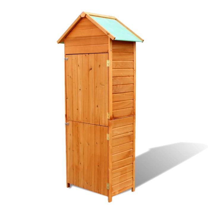 Garden Storage Cabinet Brown 42.5x64x190 cm