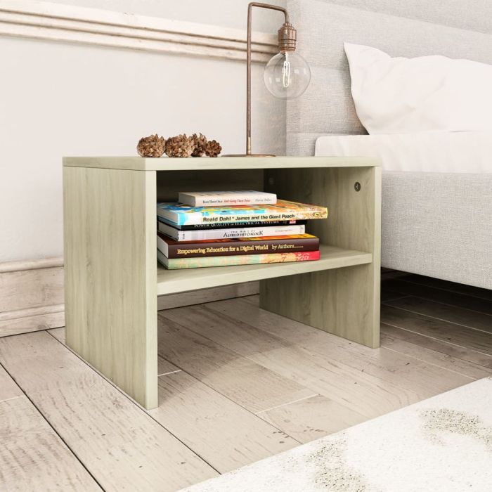 Bedside Cabinet Sonoma Oak 40x30x30cm Engineered Wood - Lauxe