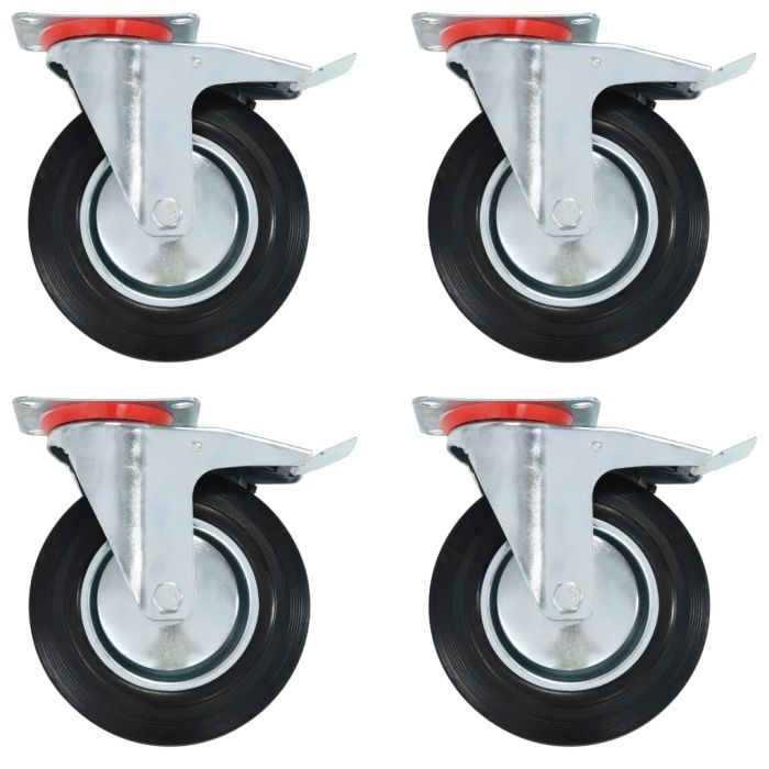 8 pcs Swivel Casters 200 mm