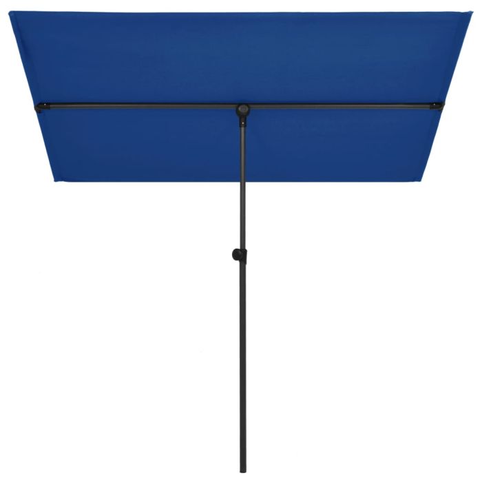 Outdoor Parasol with Aluminium Pole 2x1.5 m Azure Blue