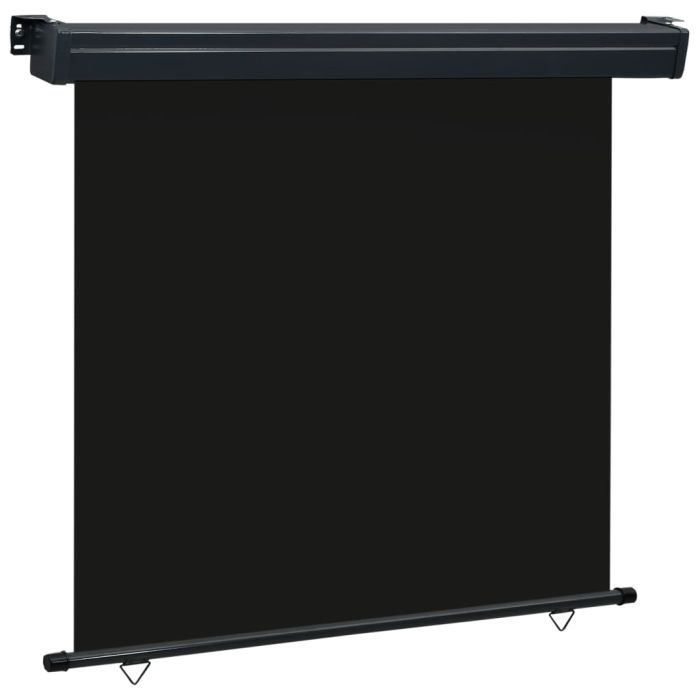 Balcony Side Awning 160x250 cm Black