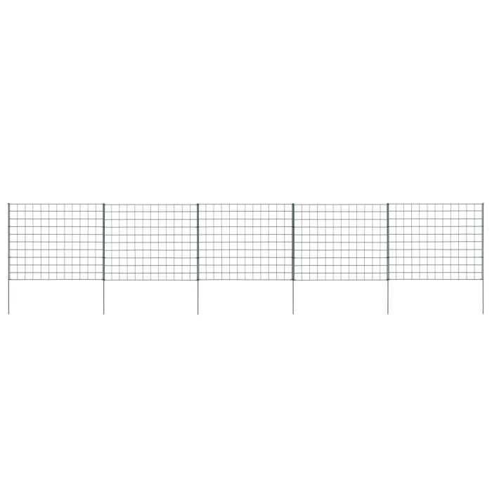 Garden Fence Set 77.5x64 cm Green