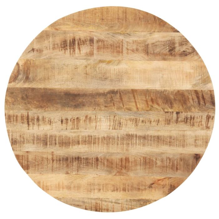 Table Top Solid Mango Wood Round 25-27 mm 50 cm