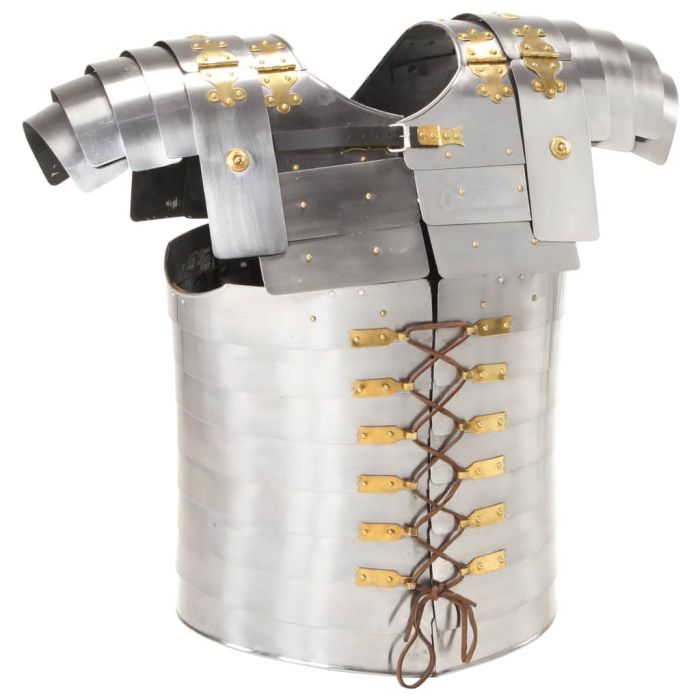 Roman Soldier Body Armour Replica LARP Silver Steel
