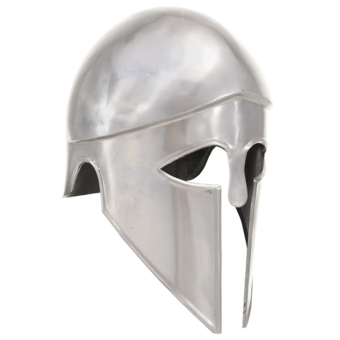 Greek Warrior Helmet Antique Replica LARP Silver Steel
