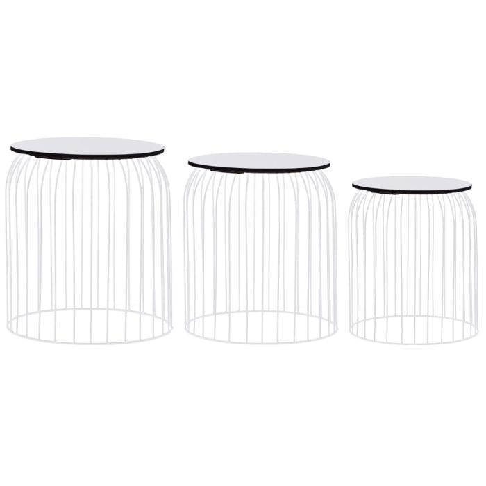 Coffee Tables 3 pcs White