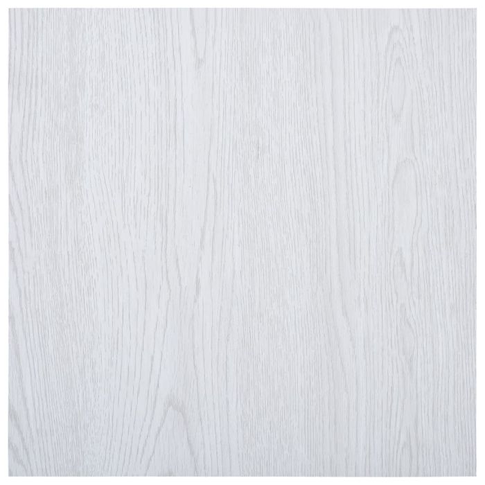 Self-adhesive Flooring Planks 5.11 sqm PVC White