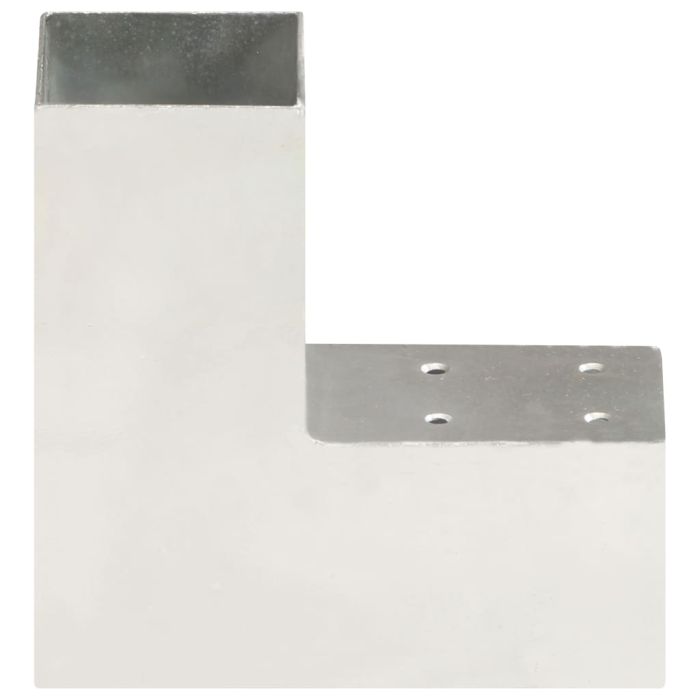 Post Connector L Shape Galvanised Metal 71x71 mm