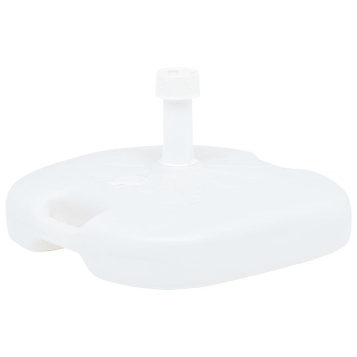 Umbrella Base Sand/Water Filled 16 L White Plastic
