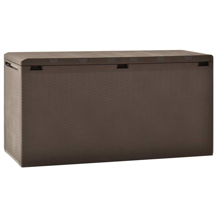 Garden Storage Box Brown 114x47x60 cm