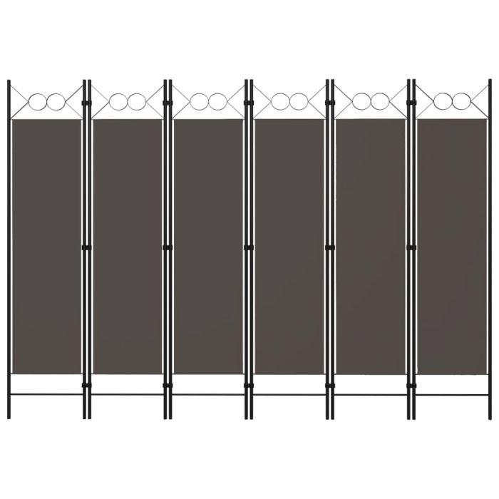 6-Panel Room Divider Anthracite 240x180 cm