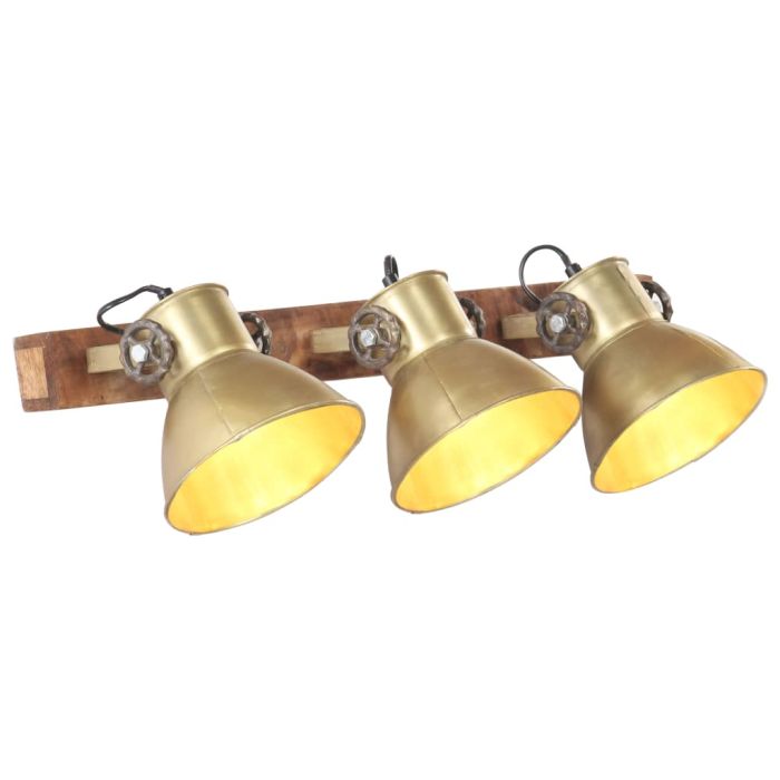 Industrial Wall Lamp Brass 65x25 cm E27