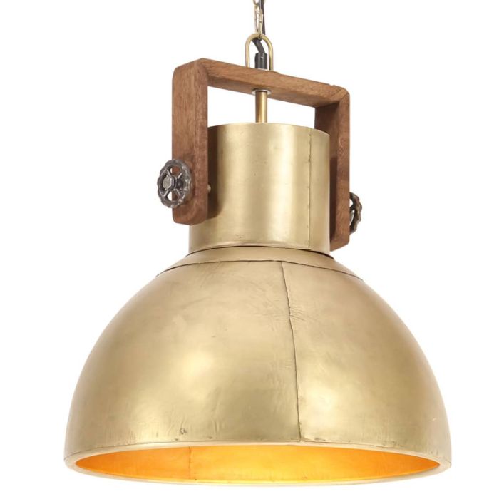 Industrial Hanging Lamp 25 W Brass Round 40 cm E27