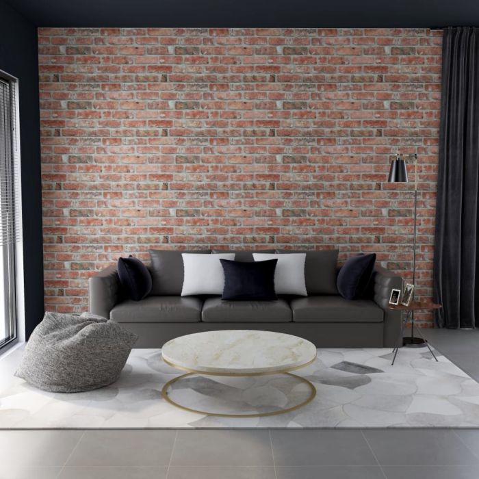 3D Wall Panels with Red Brick Design 11 pcs EPS