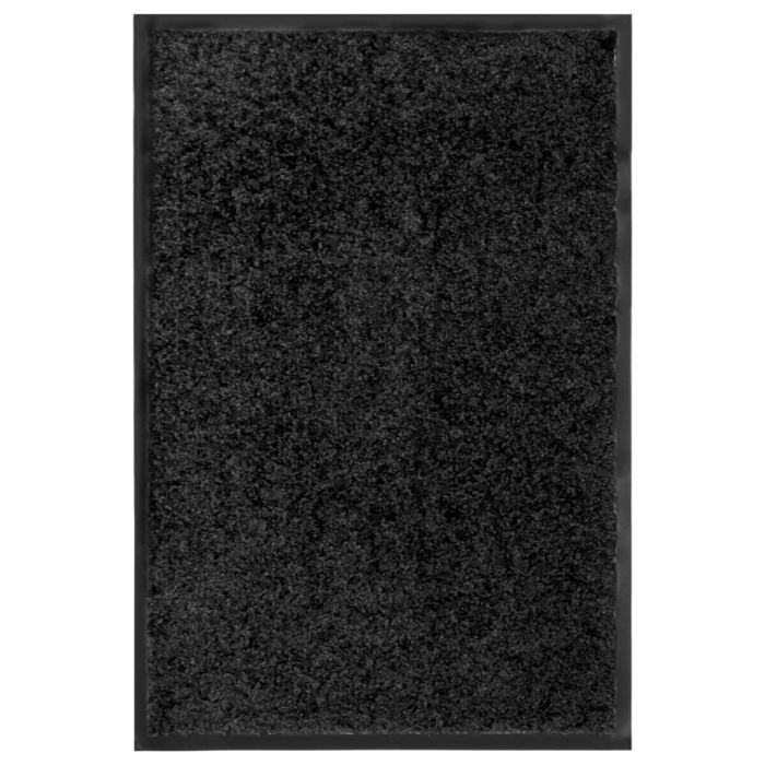 Doormat Washable Black 40x60 cm