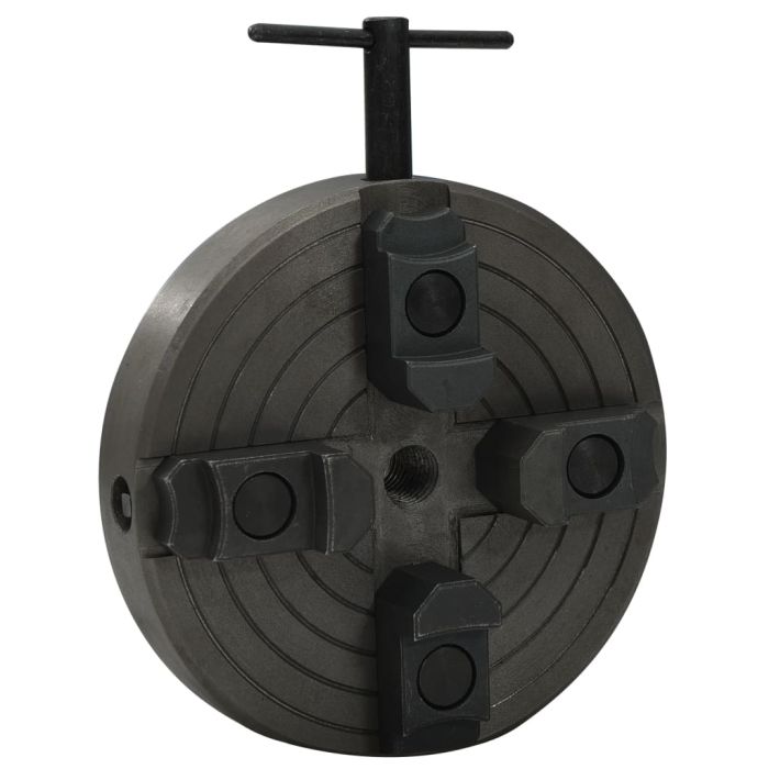 4 Jaw Wood Chuck with M18 Connection Steel Black 150x63mm