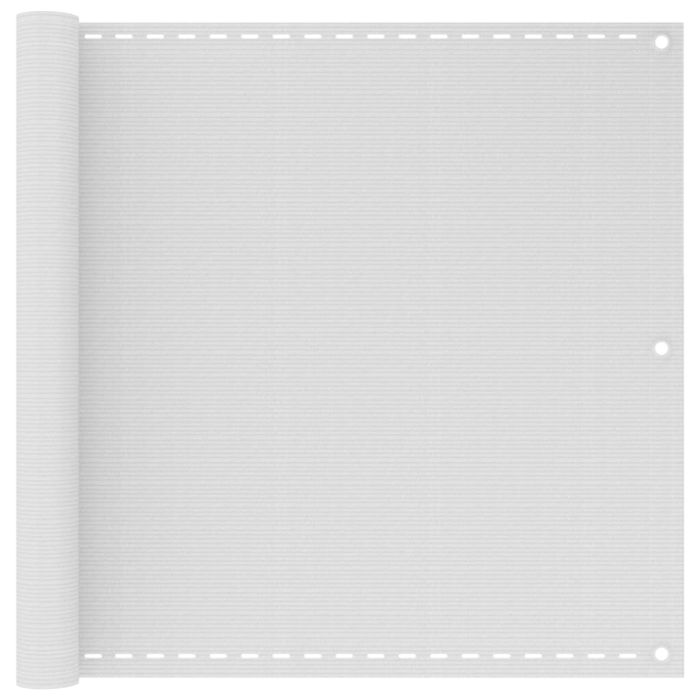 Balcony Screen White 90x500 cm HDPE