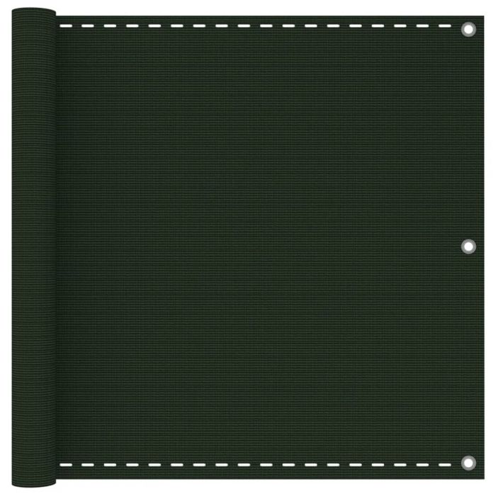 Balcony Screen Dark Green 90x300 cm HDPE