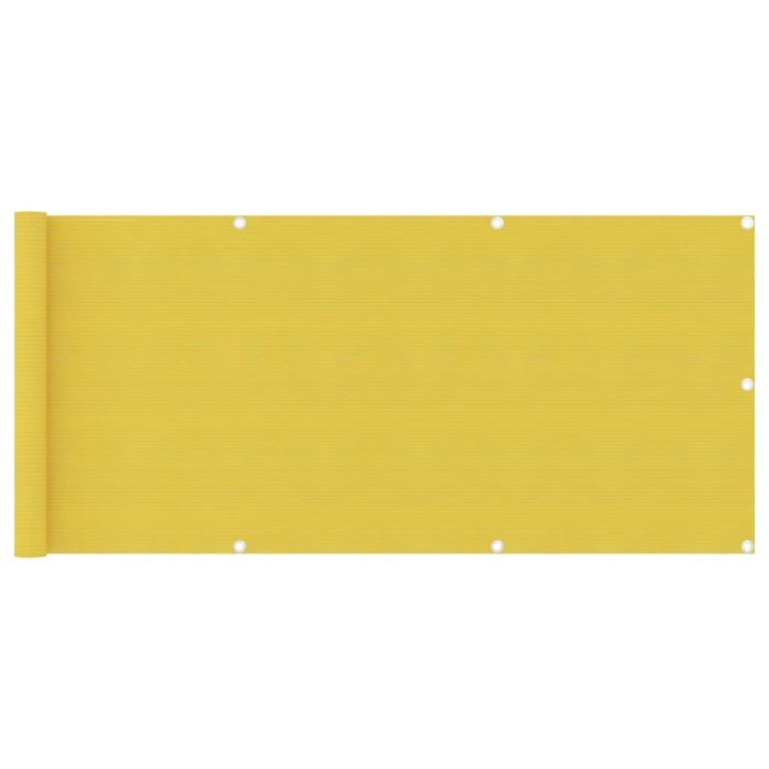 Balcony Screen Yellow 75x400 cm HDPE