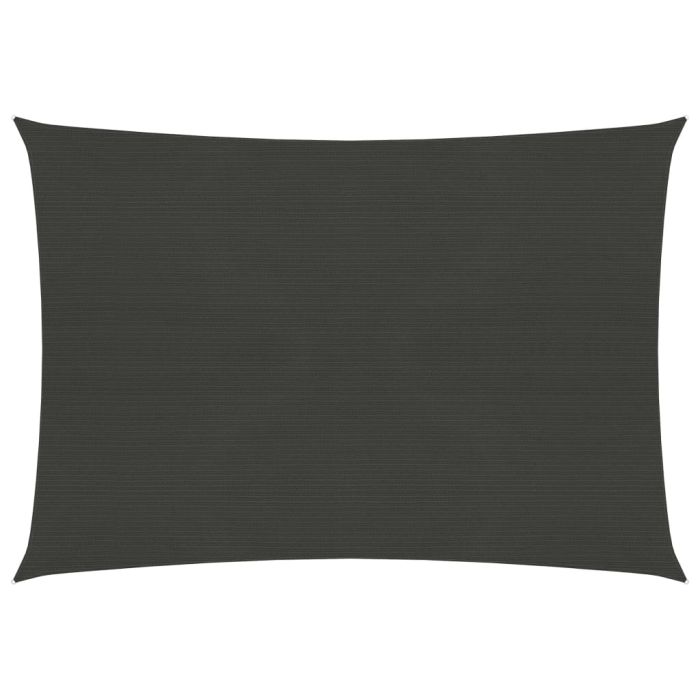 Sunshade Sail 160 g/m2 Anthracite 2.5x3 m HDPE