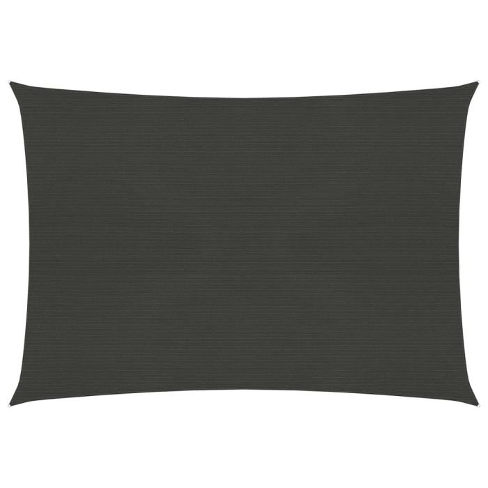 Sunshade Sail 160 g/m2 Anthracite 3.5x4.5 m HDPE
