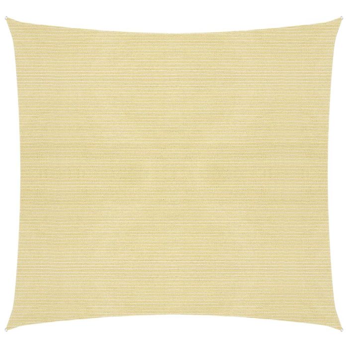 Sunshade Sail 160 g/m2 Beige 3x3 m HDPE