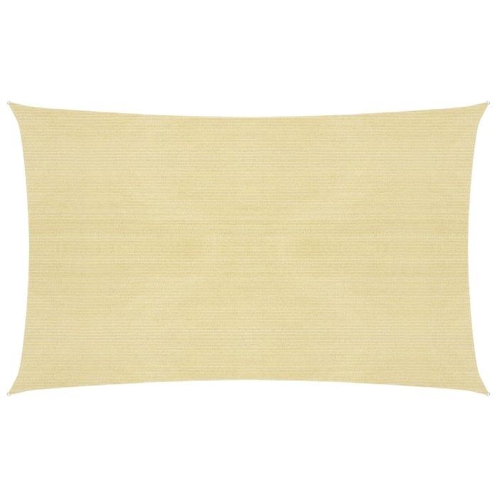 Sunshade Sail 160 g/m2 Beige 3x6 m HDPE