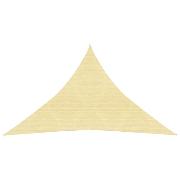 Sunshade Sail 160 g/m2 Beige 3x3x4.2 m HDPE