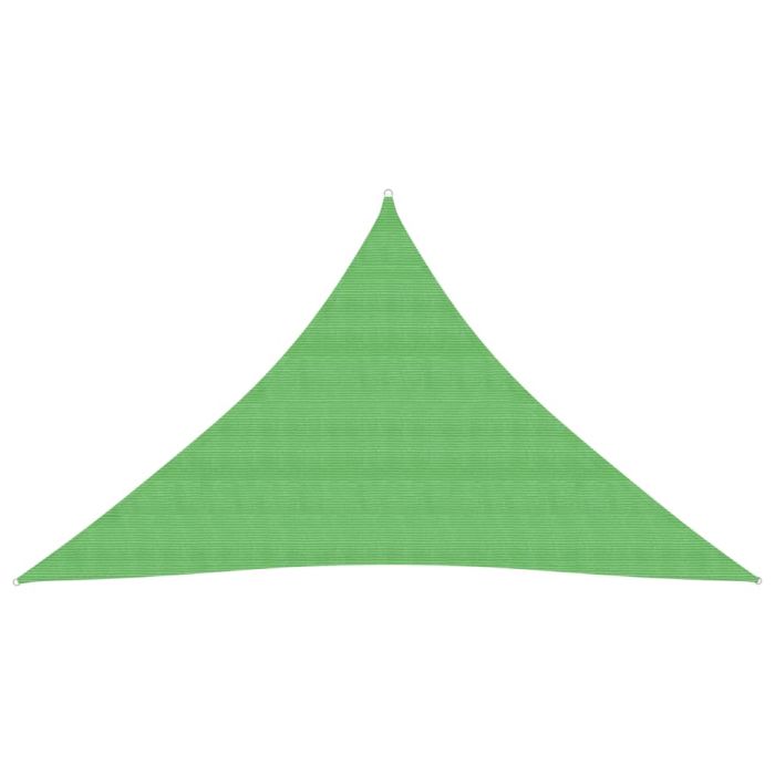 Sunshade Sail 160 g/m2 Light Green 3x3x4.2 m HDPE
