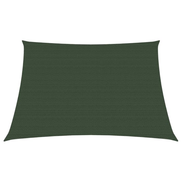 Sunshade Sail 160 g/m2 Dark Green 3/4x2 m HDPE