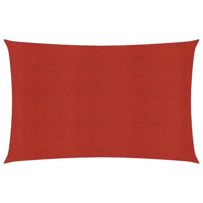Sunshade Sail 160 g/m2 Red 3x4.5 m HDPE