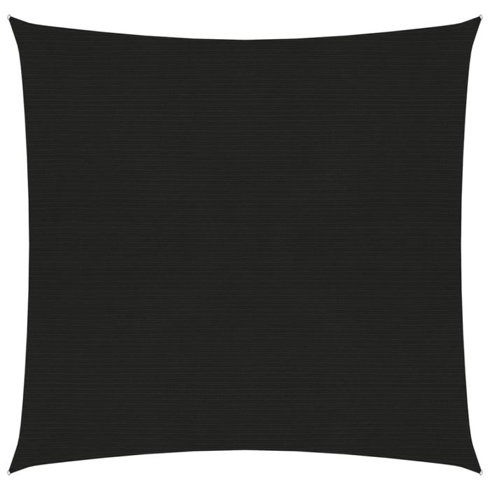 Sunshade Sail 160 g/m2 Black 2.5x3 m HDPE