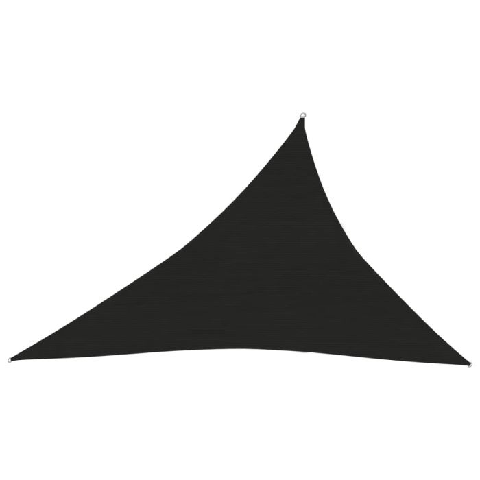 Sunshade Sail 160 g/m2 Black 4x5x6.8 m HDPE