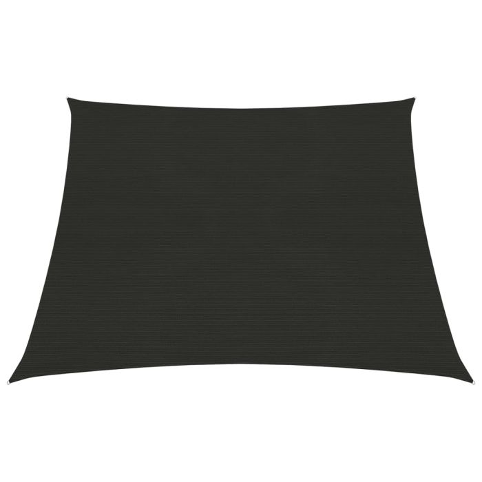 Sunshade Sail 160 g/m2 Black 3/4x2 m HDPE