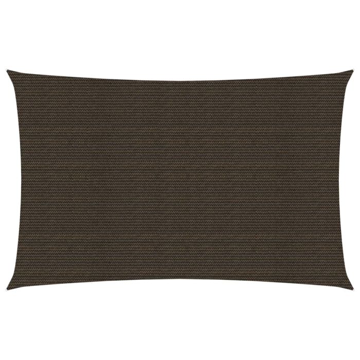 Sunshade Sail 160 g/m2 Brown 4x7 m HDPE
