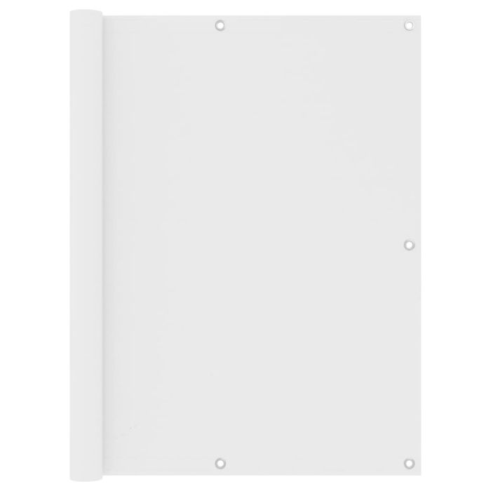 Balcony Screen White 120x500 cm Oxford Fabric