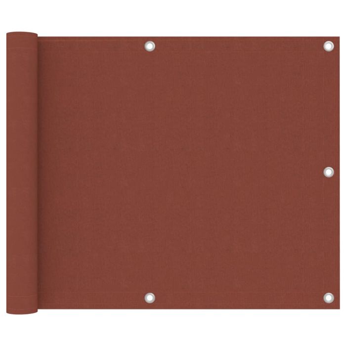 Balcony Screen Terracotta 75x500 cm Oxford Fabric
