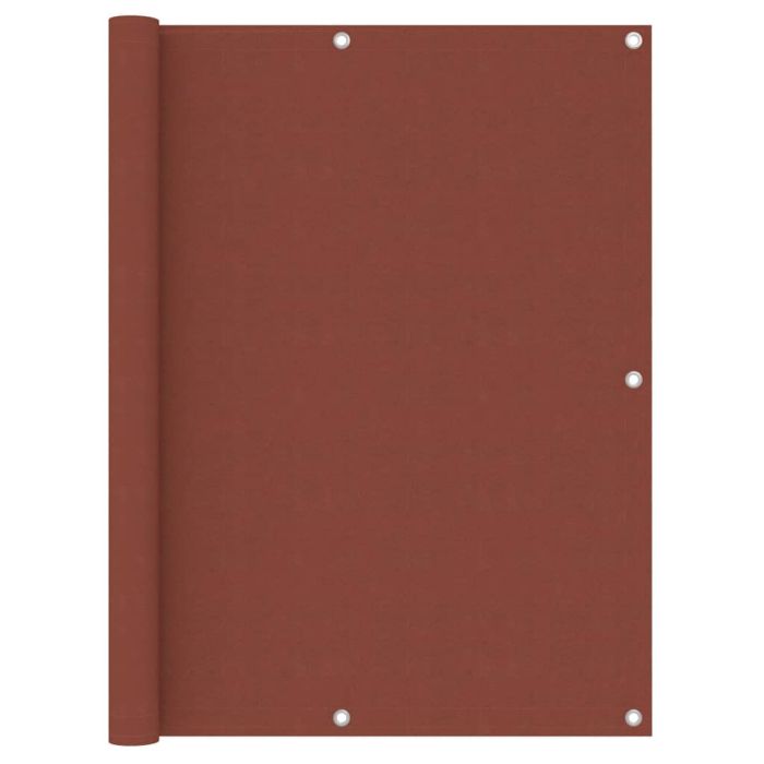 Balcony Screen Terracotta 120x600 cm Oxford Fabric