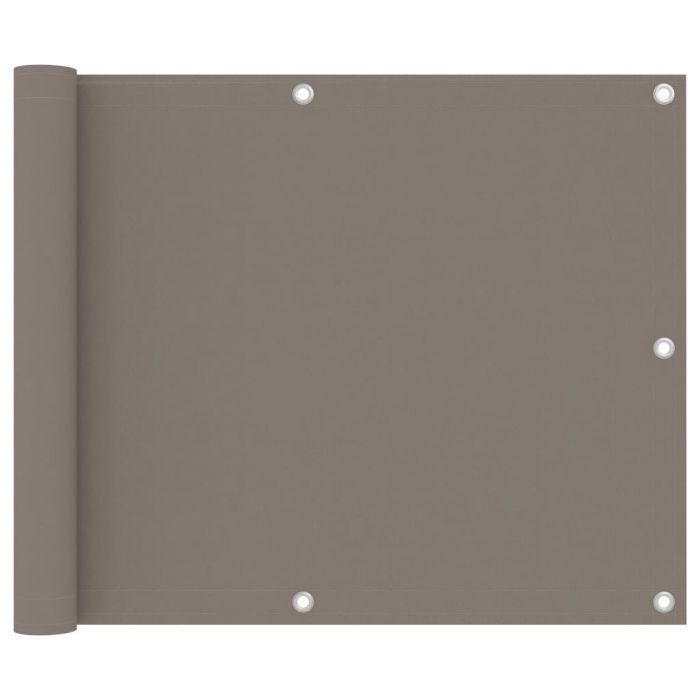 Balcony Screen Taupe 75x400 cm Oxford Fabric