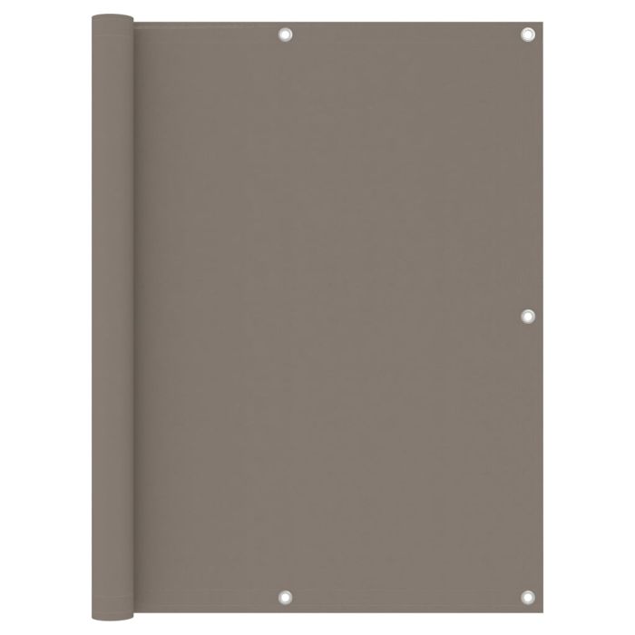 Balcony Screen Taupe 120x600 cm Oxford Fabric