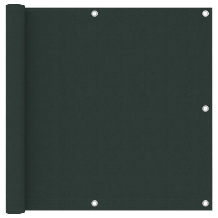 Balcony Screen Dark Green 90x600 cm Oxford Fabric
