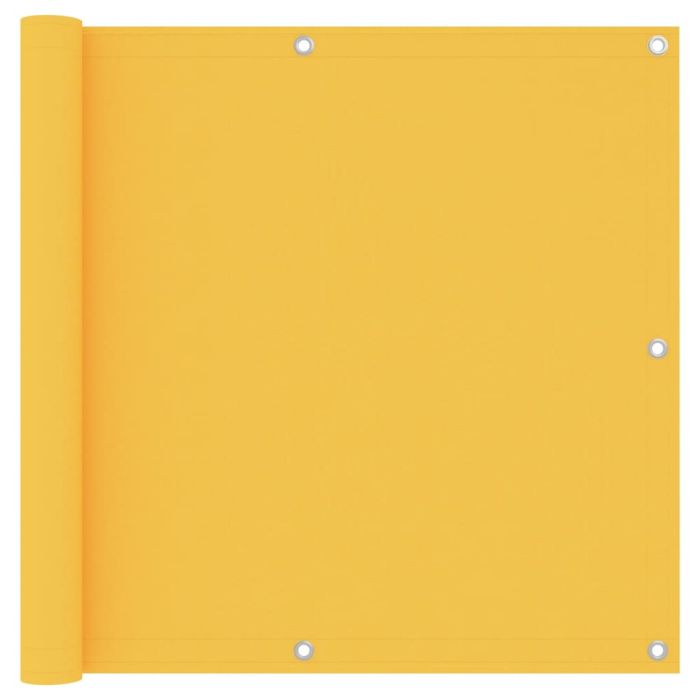 Balcony Screen Yellow 90x400 cm Oxford Fabric
