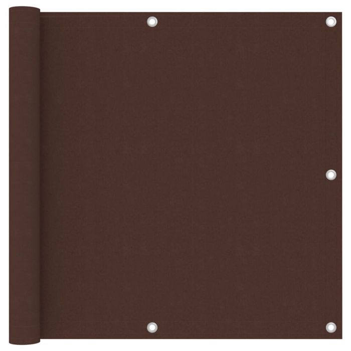 Balcony Screen Brown 90x300 cm Oxford Fabric
