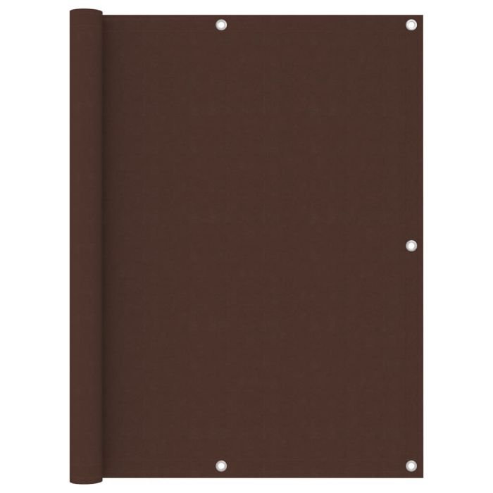Balcony Screen Brown 120x300 cm Oxford Fabric