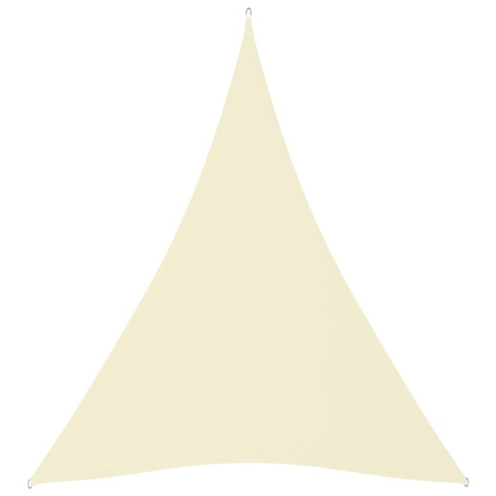 Sunshade Sail Oxford Fabric Triangular 3x4x4 m Cream