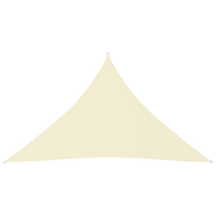 Sunshade Sail Oxford Fabric Triangular 4x4x5.8 m Cream