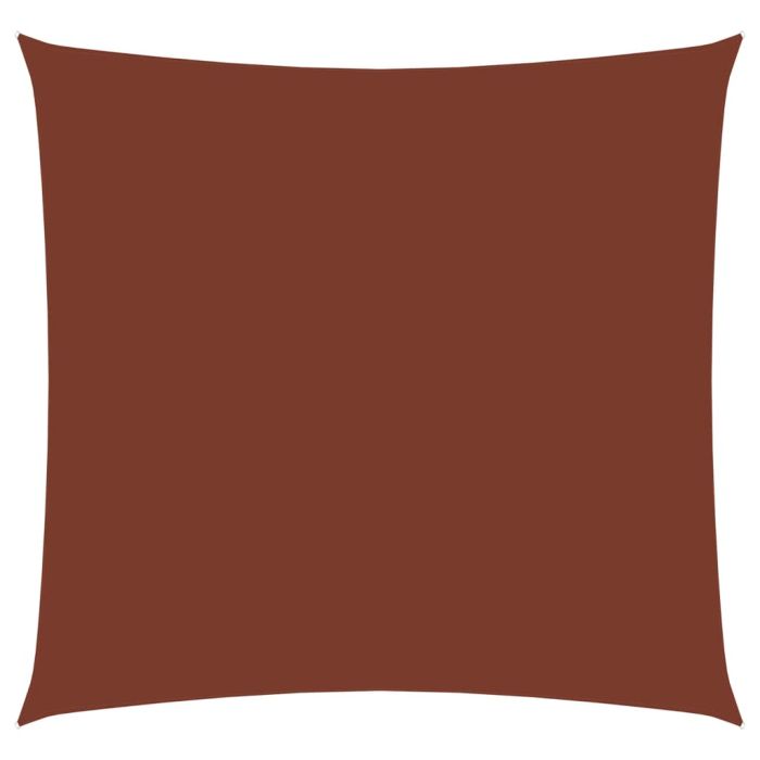 Sunshade Sail Oxford Fabric Square 5x5 m Terracotta