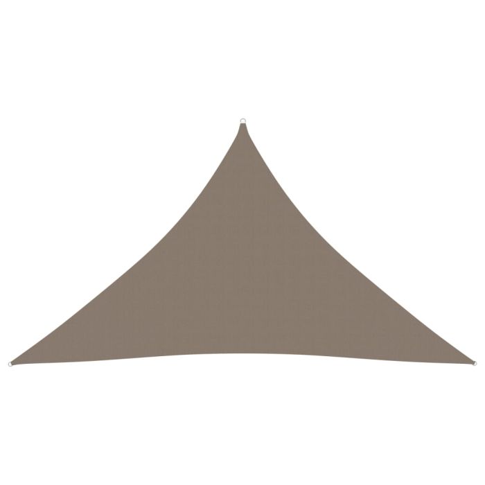 Sunshade Sail Oxford Fabric Triangular 5x5x6 m Taupe