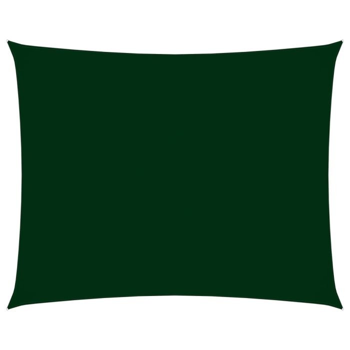 Sunshade Sail Oxford Fabric Rectangular 3.5x4.5 m Dark Green