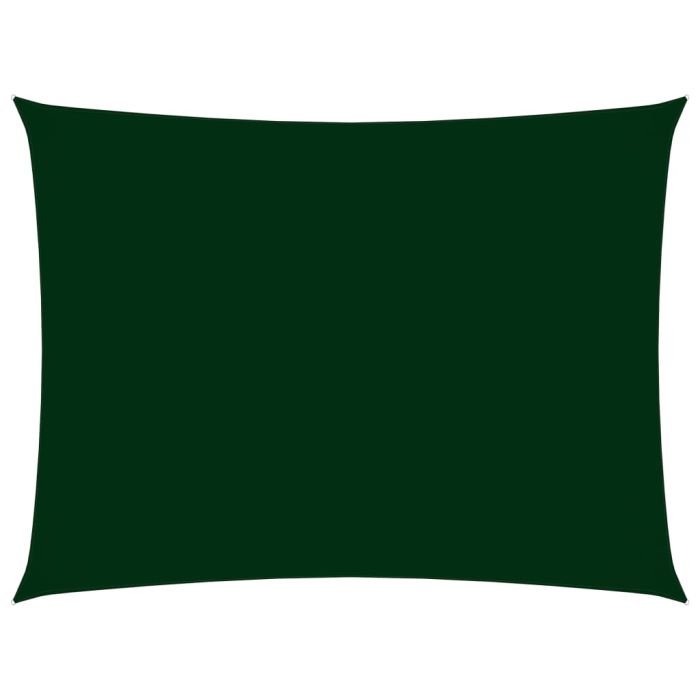 Sunshade Sail Oxford Fabric Rectangular 6x8 m Dark Green